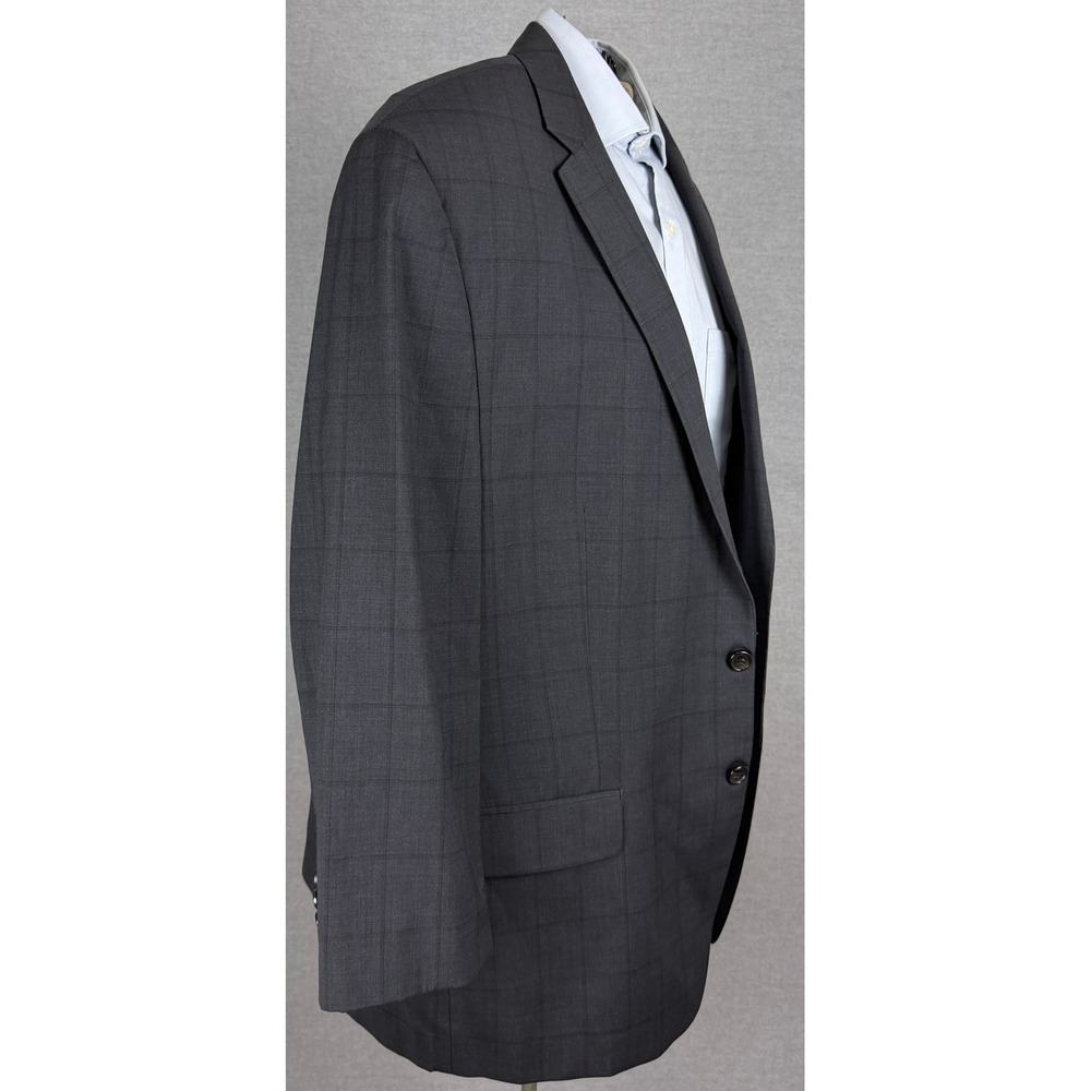 Ralph Lauren Mens Grey Windowpane Two Button Blazer Sport Coat 48R Dillard's